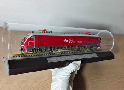 1:64 HXD1D0001 160KM Six-Axle 7200kW AC Drive Electric Locomotive Diecast Model