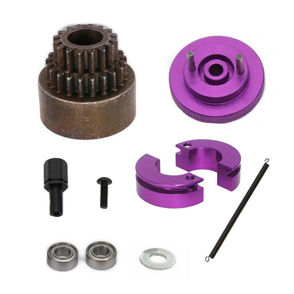 Metal 16-21T Double Gear Clutch Flywheel Bearing For HSP 94122 02023 1/10 RC n
