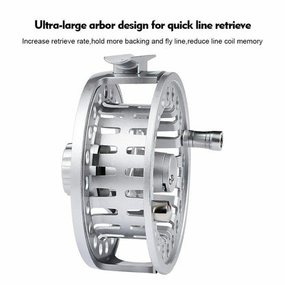 Fly Fishing Wheel 3/4-5/6-7/8 WT Reel Aluminum CNC Machine Cut Large Die Casting