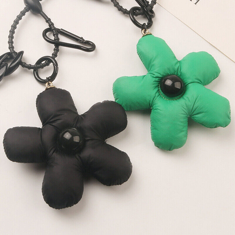 Keychain Black Green Couples Matching Bag Charm Flower Accessories Cute Lanyard