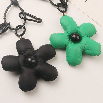 Keychain Black Green Couples Matching Bag Charm Flower Accessories Cute Lanyard