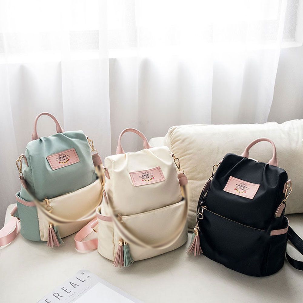 Women Backpack Canvas Teenage Bags Candy Color School Bag Outdoor Travel College