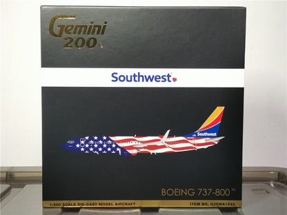 1:200 Geminijets Southwest BOEING B737-800 Airplane Diecast Aircraft Model