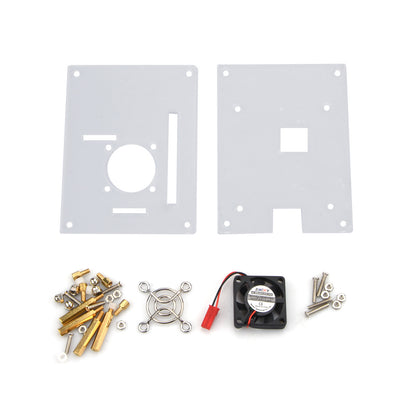 Arcylic Clear Case Box Enclosure Fan Heatsink For Raspberry Pi 3/2 Model B/B+ A