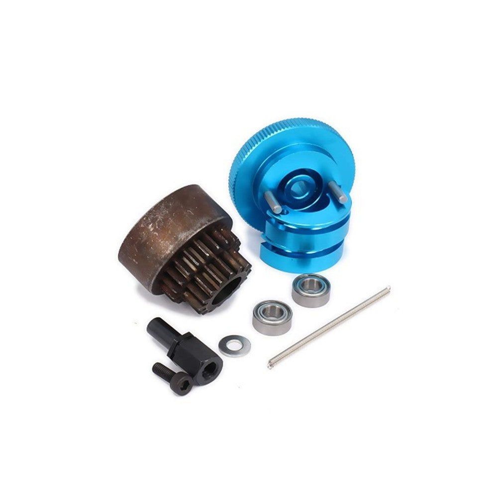 Blue 16-21T Clutch 1/10 Flywheel Bearing Double Gear Set For HSP 94122 02023 A
