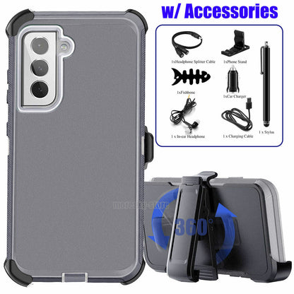 For Samsung Galaxy S21 FE 5G Belt Holster Case Hard Shockproof Cover / Accessory