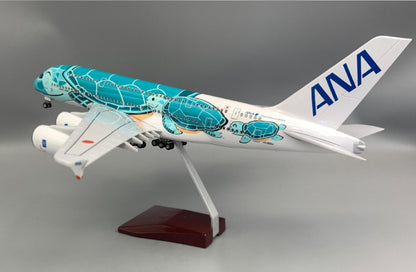 1:160 46CM ANA AIRBUS A380 Airplane Landing Gear Resin Aircraft Model