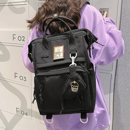 Multifunctional Nylon Backpack Laptop Casual Style Handbag School Bag 20-35 L