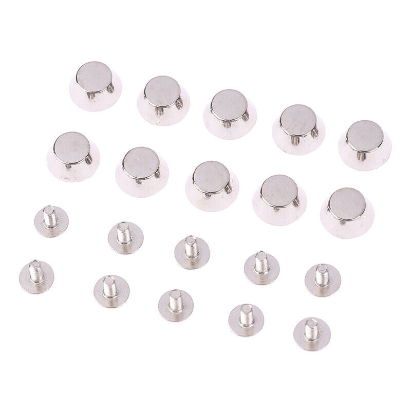 10sets Metal Bag Rivets For DIY Leather Studs Bag Wear Protection Rivets