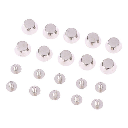 10sets Metal Bag Rivets For DIY Leather Studs Bag Wear Protection Rivets