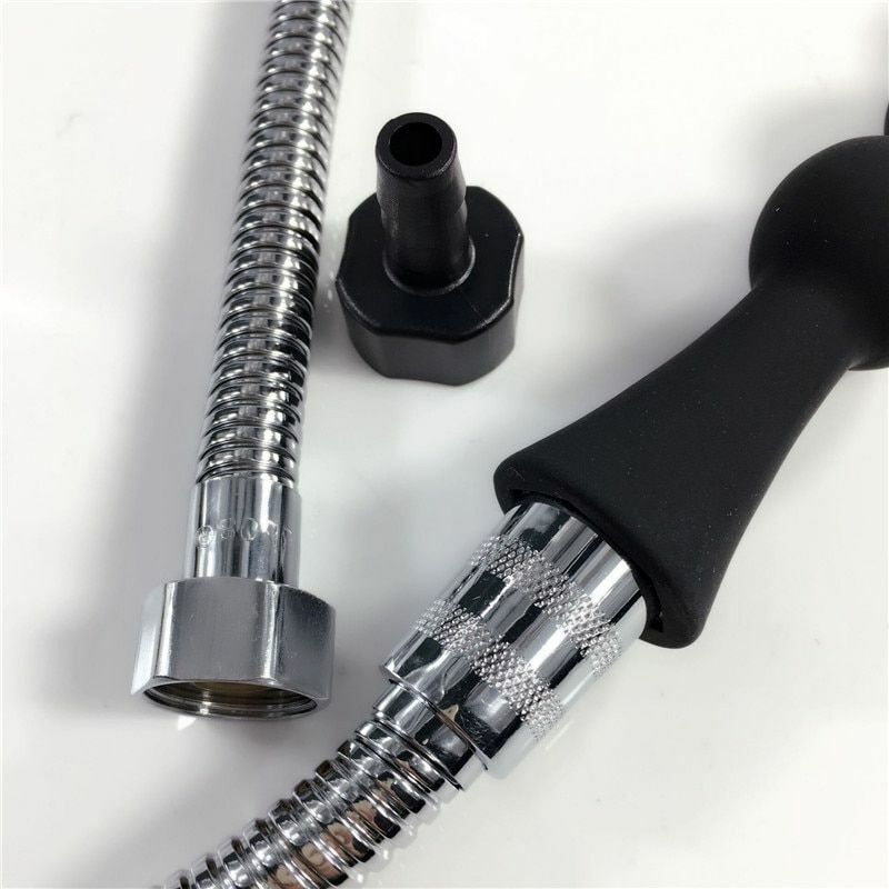 Shower Nozzle Silicone Enema Healthy Rectal Anal Syringe Douche System Vaginal