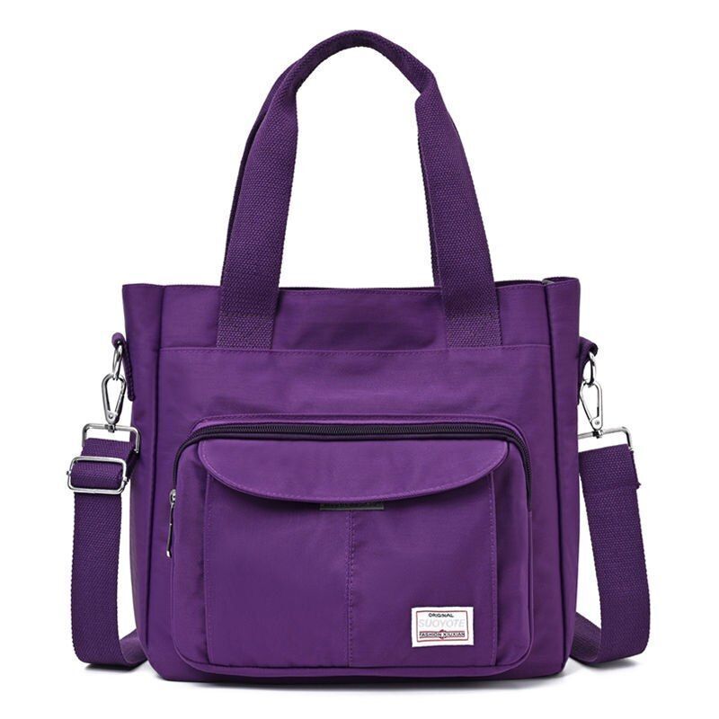 Canvas Bag High-capacity Nylon Messenger Purse Handbag Polyester Shoulder Pouch