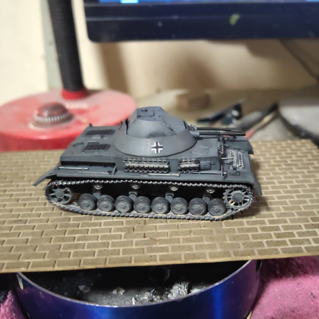 3D Printed 1/72 Germany No. 4 Ball Flash Tank Finished Product