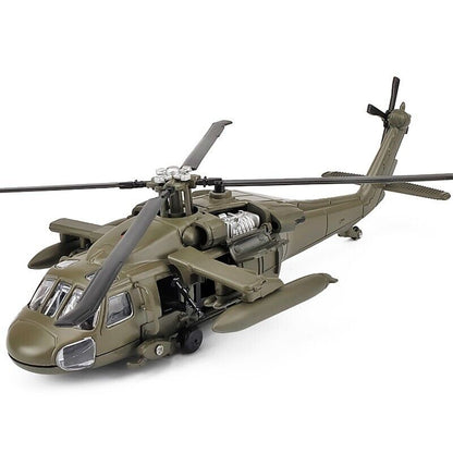 American Black Hawk UH-60 Utility Helicopter Diecast Model Military Toy Vehicle