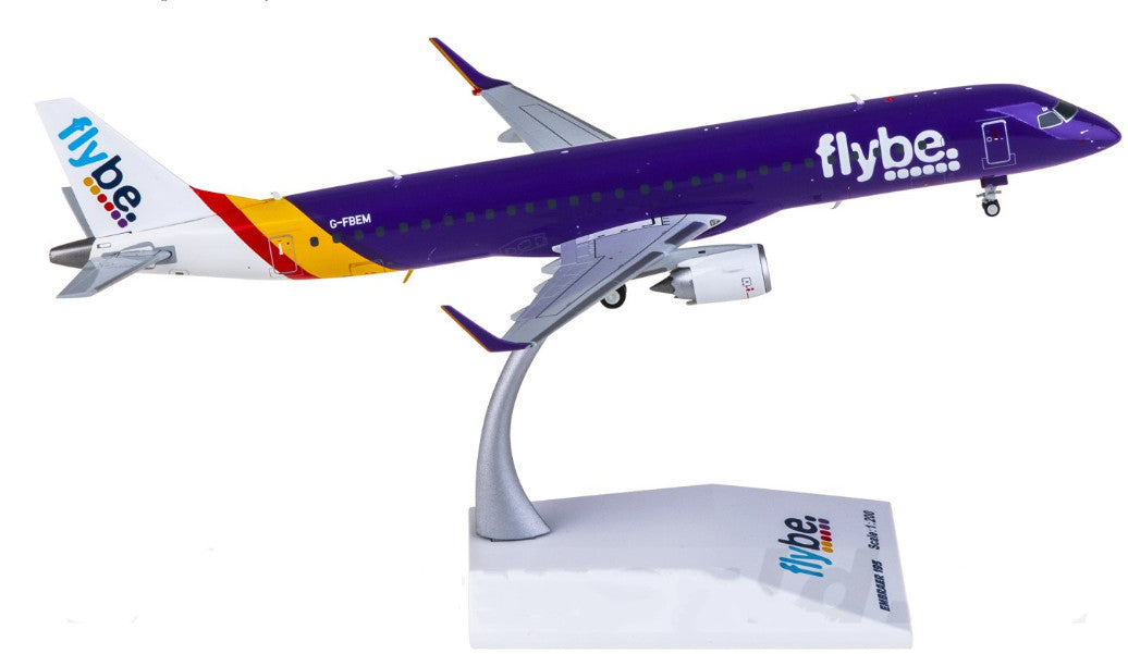 1:200 JC Wings Flybe Embraer ERJ-195LR G-FBEM Airplane Diecast Model