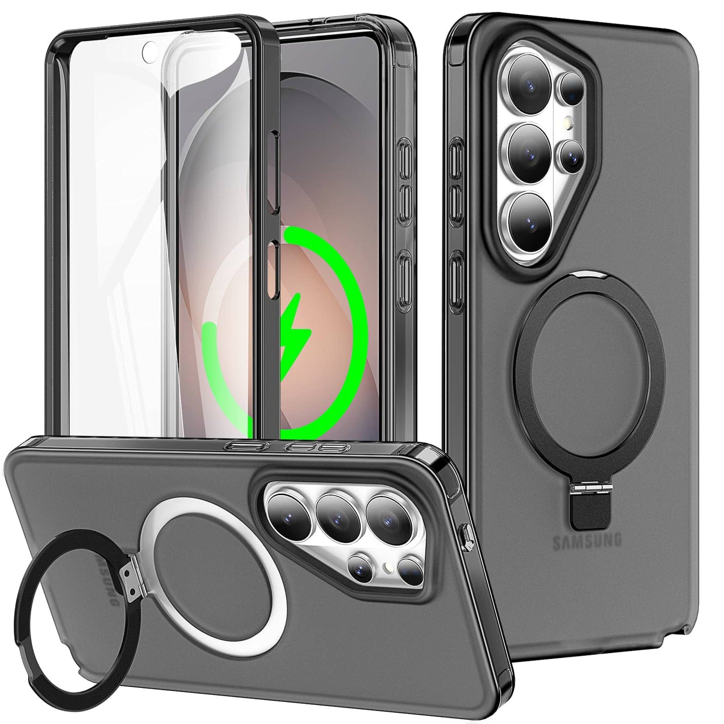 For Samsung Galaxy S26/S26 Ultra/S26 Plus Full Body Case with Magnetic Stand