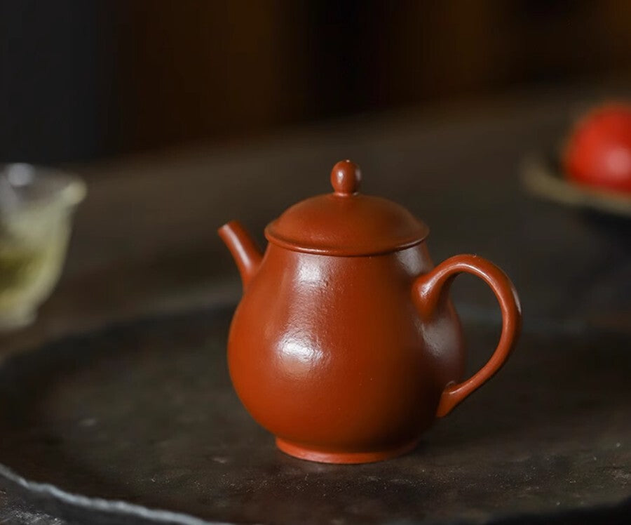 100cc chinese Yixing Handmade Zisha teapot Zhuni PanHu Gongfu Hu Tea Pot