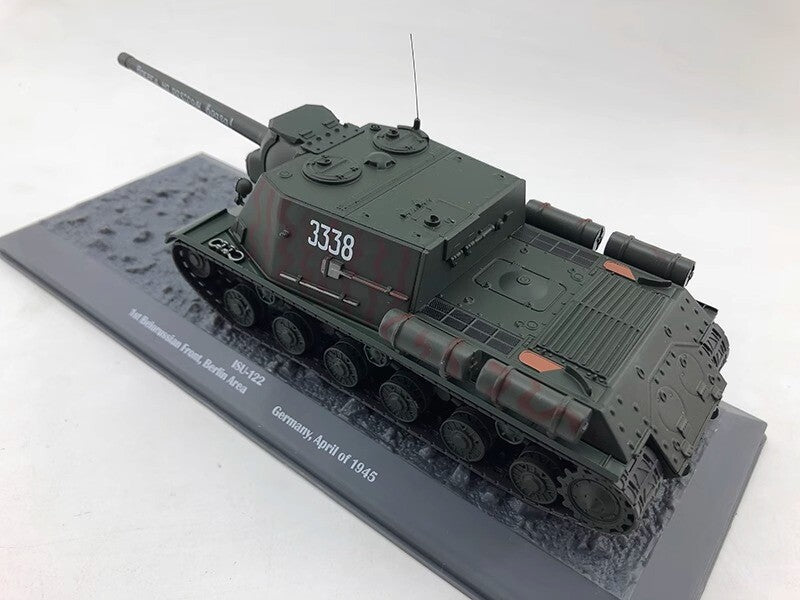 1/43 ISU-122 German 122mm Heavy Self-propelled Assault Gun Alloy Tank Model