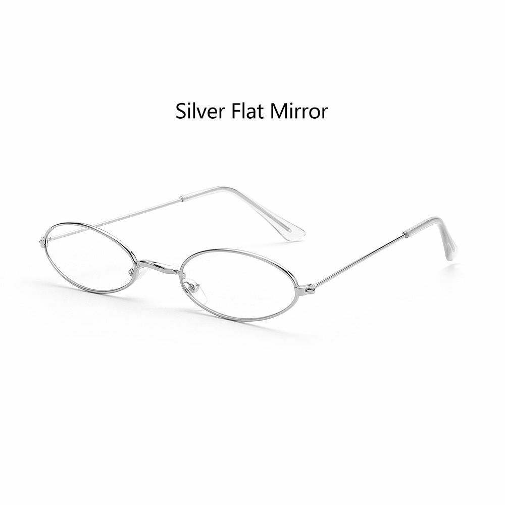 Oval Sunglasses 1pc Design Retro Small Vintage Shades Anti-blue Light Eyeglasses