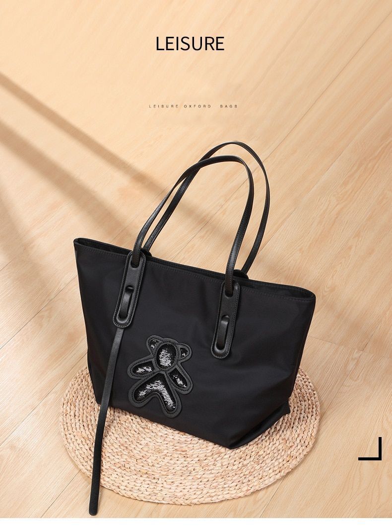 Women Handbag Single Shoulder Luxury Large Canvas Travel Tote Bag 18*27*27.5 CM