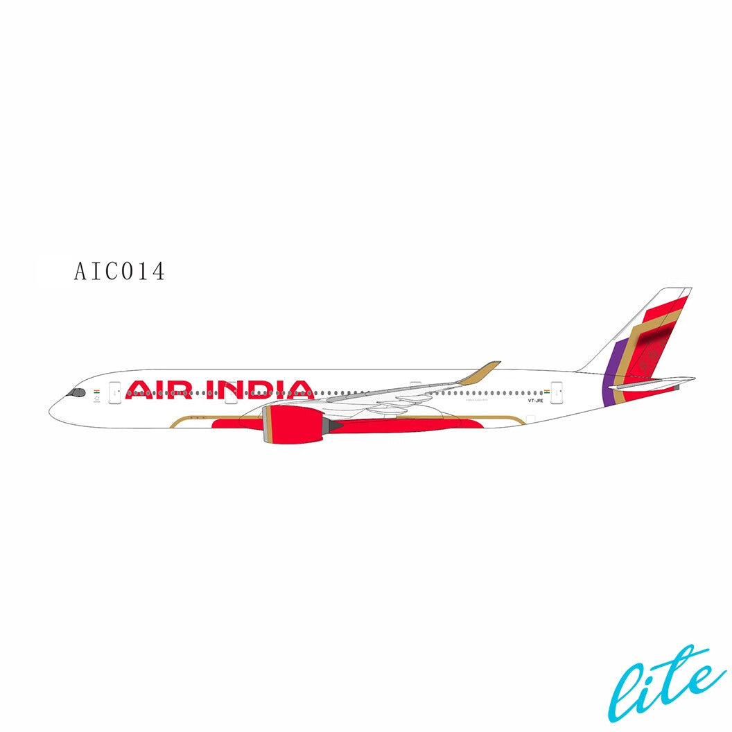 1:400 NG Lite Air India Plane Airbus A350-900 New Livery Diecast Aircraft Model