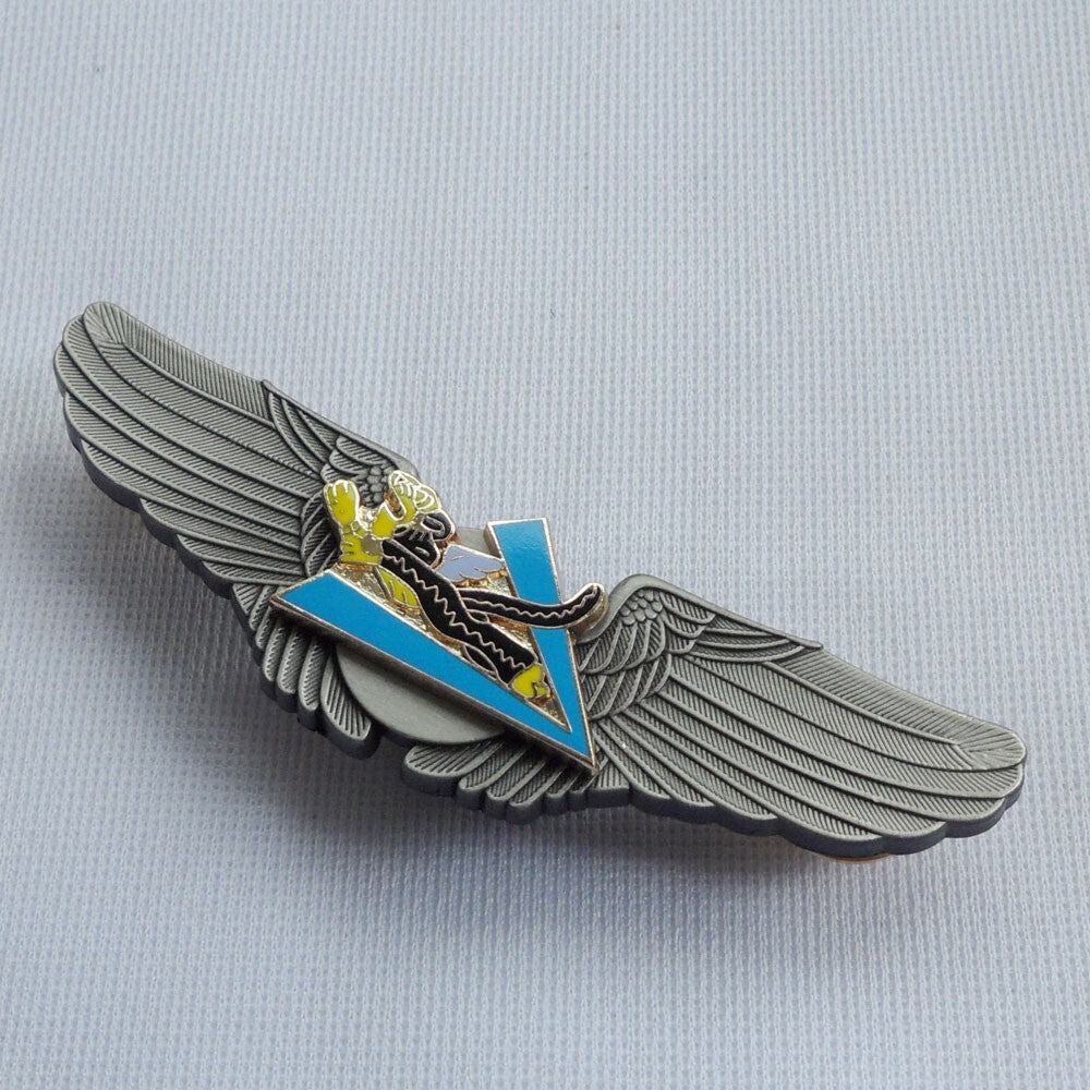 WWII AVG Chinese US Air Forces Flying Tigers Badge Pilot Wings Insignia Pin