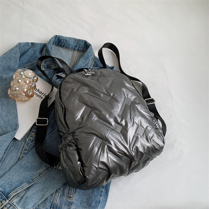 Space Down Backpack Women Minimalist Backpacks Traveling Back Bags 27*35*12 CM