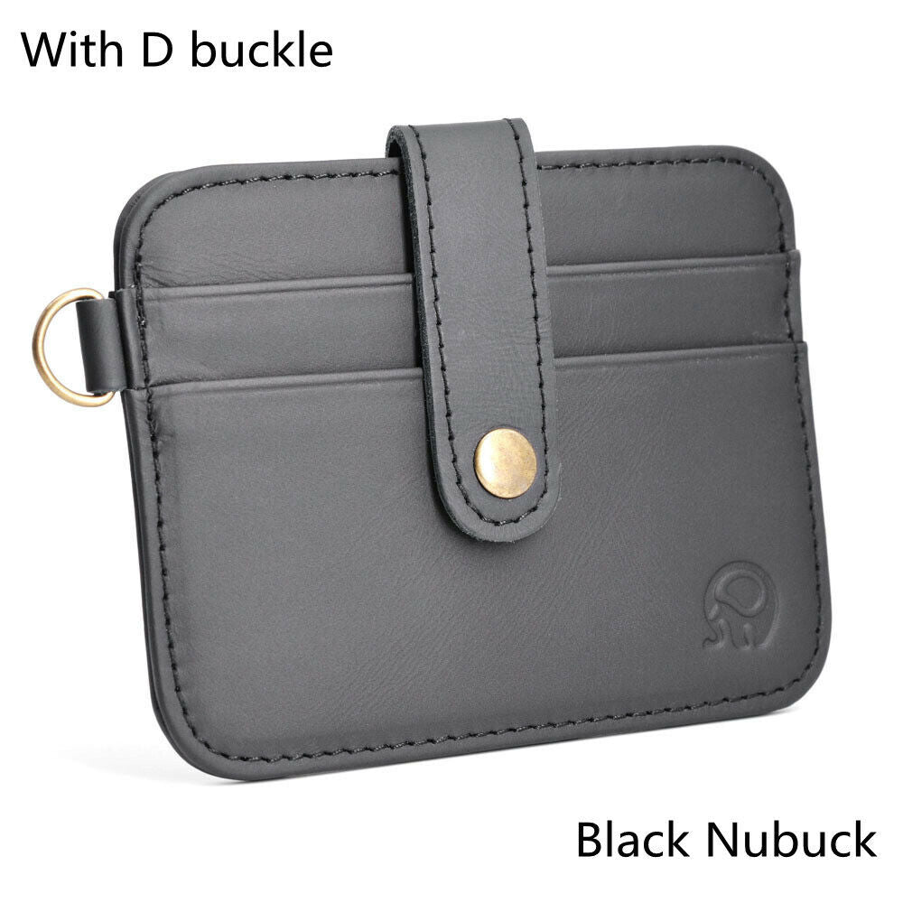 Cow Leather Male Wallet with Small Money Bag New Thin Credit Card Holder Vintage