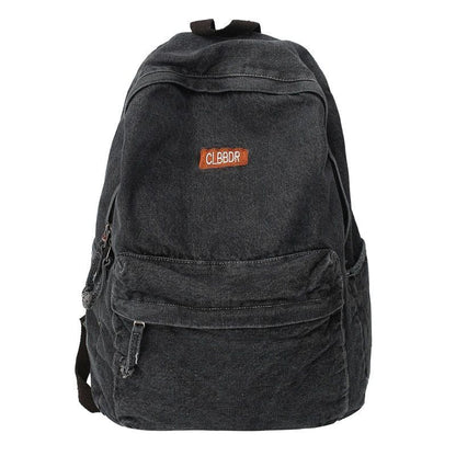Canvas Denim Book Bag Backpack Traveling School Bags Vintage Laptop 33*13*43 CM