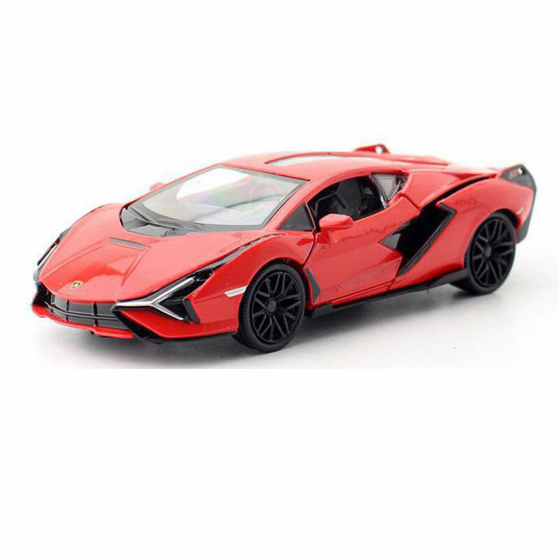 1/32 Lamborghini Sian FKP 37 Model Car Diecast Toy Cars Boys Toys Kids Gifts Red