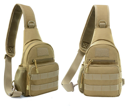 Men Molle Pouch Tactical Chest Shoulder Sling Bag Bum Pack Cross Body Backpack