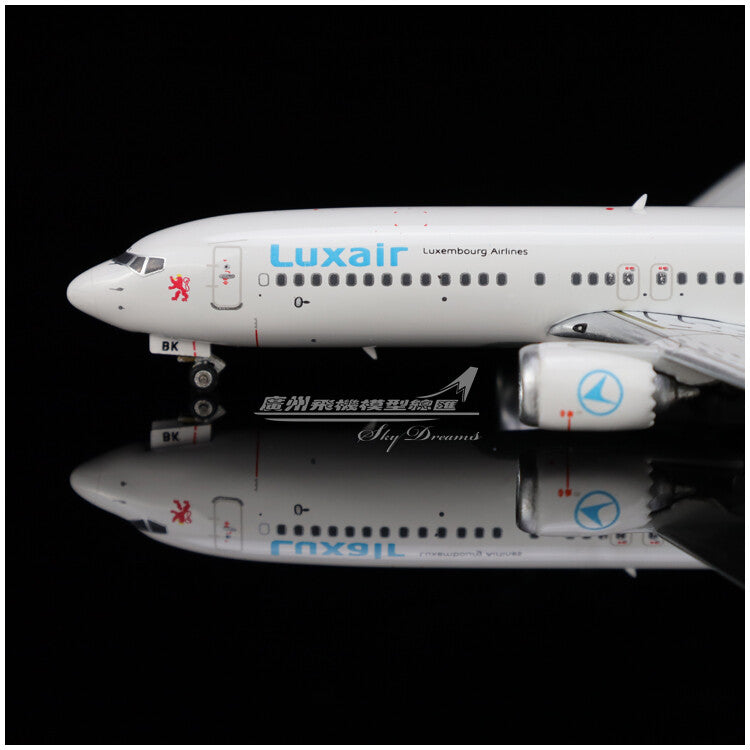 1:400 JC Wings Luxair BOEING 737 MAX 8 Passenger Airplane Diecast Aircraft Model