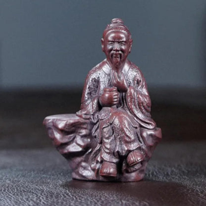 Purple Sands Tea Pet The Sage of Tea Tea Play Ornaments 9.5cm Tea Statue Decor