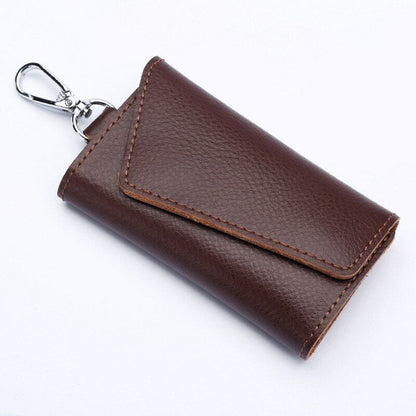 Men Women Car Key Keychain Key Bag Holder Pouch Leather Unisex Key Bag Small Bag