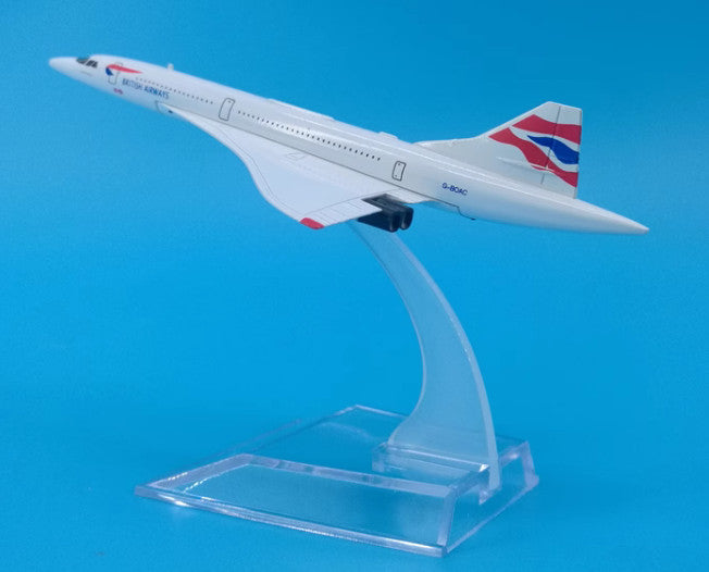 16cm BRITISH AIRWAYS Concorde Passenger Airplane Diecast Aircraft Plane Model