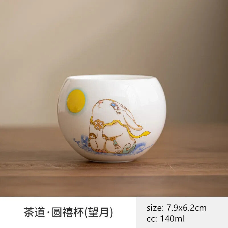 Chinese Ceramic Teacup Handmade Custom Master Cup Traditional Tea Accessories
