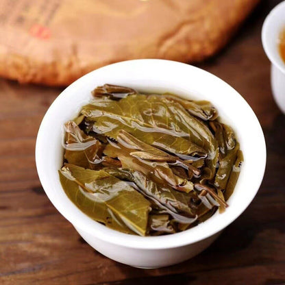 357g Yunnan 2021 Tea Banna Prince Mountain Manzon Pu'er Tea Raw Tea Cake Tea