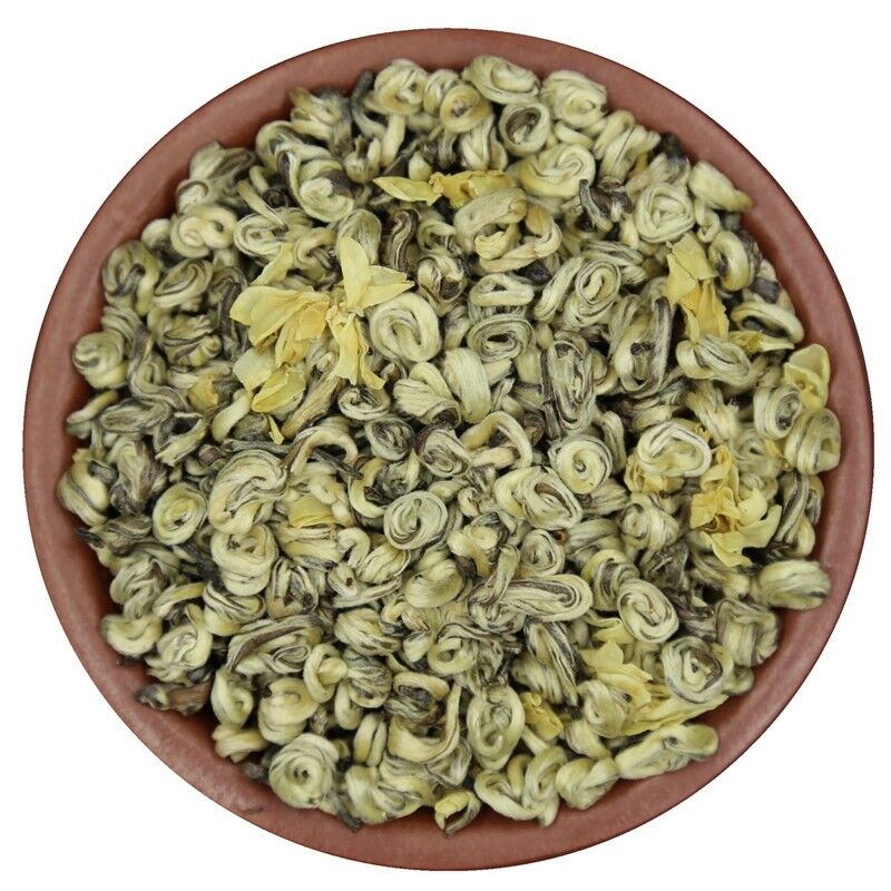 flavored aroma JASMINE Jade snail GREEN TEA,China JASMIN Grüner Tee BI LUO CHUN