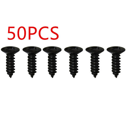 50Pcs/Set Black Electric Guitar Bass Pickguard Screws For Fender Strat/Tele