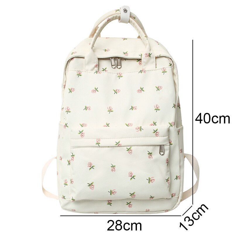 Fashion Cute Floral Student Backpack Book Bags Print Laptop College Backpack Bag