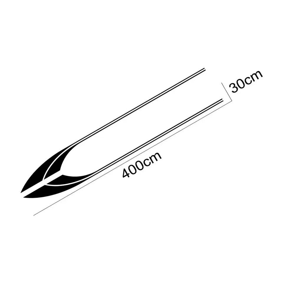 2PCS Graphic Side Stripe Car Sticker For Nissan NV300 Camper Van Vinyl Decals