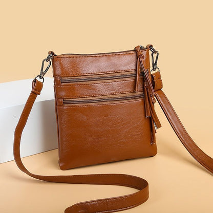Small Shoulder Bag Synthetic Leather Crossbody Bag Messenger Bag Handbag Purse
