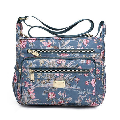 Crossbody Casual Shoulder Bag Rural Style Cloth Nylon Waterproof Shopper Handbag