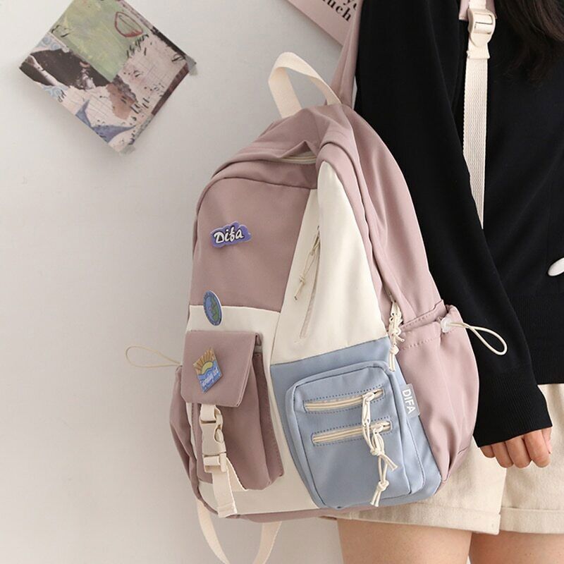 Women Backpack Nylon School Backpack Teenage Girls Ladies BagBackpack School