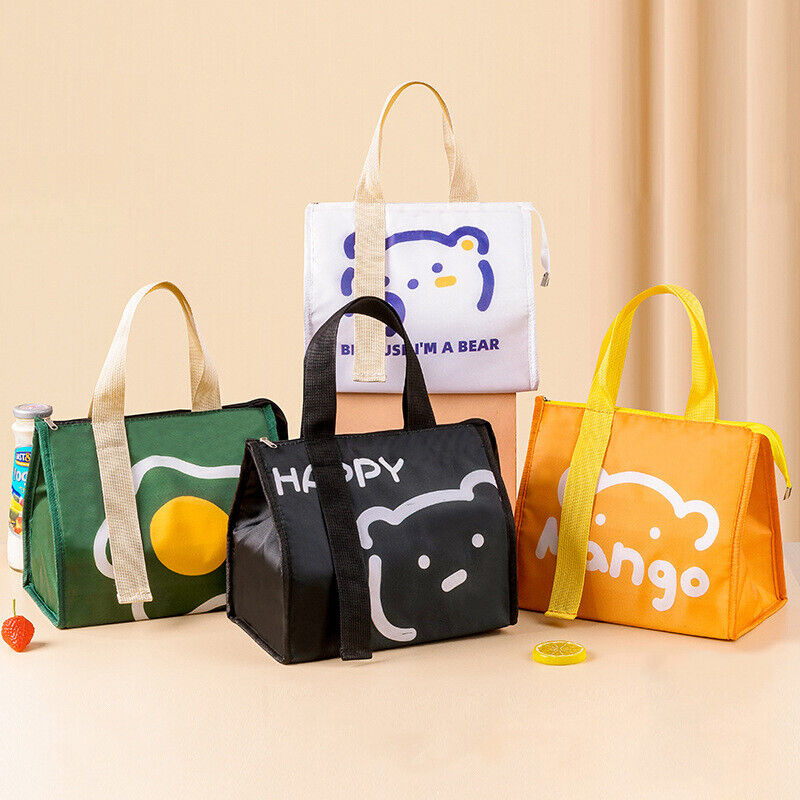 Portable Thermal Lunch Box Bags Food Storage Handbags Travel Picnic Po-ca