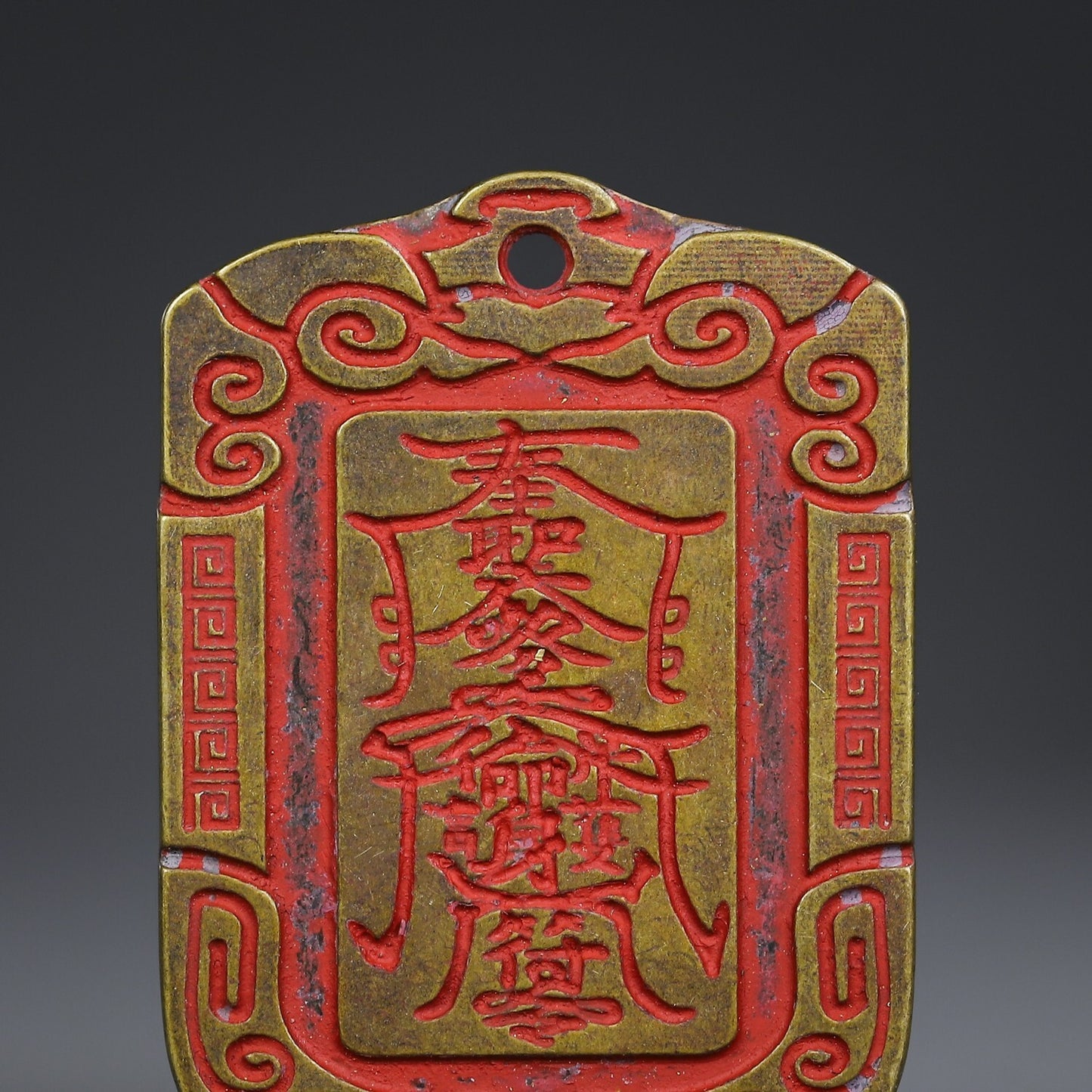 Chinese old Antique Collectible Bronze seal statue KYD6256
