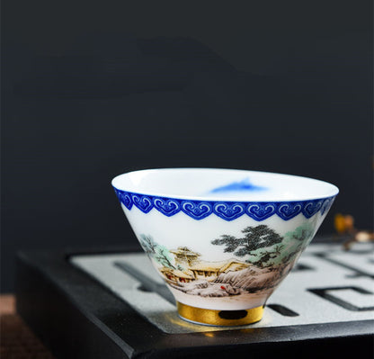 Chinese Kungfu Tea Set Porcelain Cup Of Tea China Tea Cup Jingdezhen Tea Cups