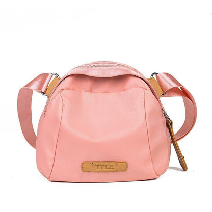 Nylon Black Handbag Shell Shape Portable Everyday Crossbody Bag 24*17*14CM Purse