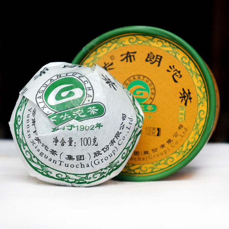 2010 Bulang Ancient Tree Puerh Shen Xiaguan Tuocha Pu'er Tea Raw Tea 100g Box