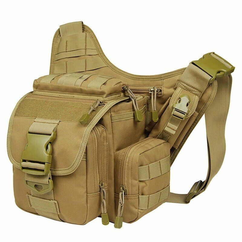 Tactical Shoulder Bag Sling Backpack Camping Hunting Hiking Waterproof Nylon 1PC
